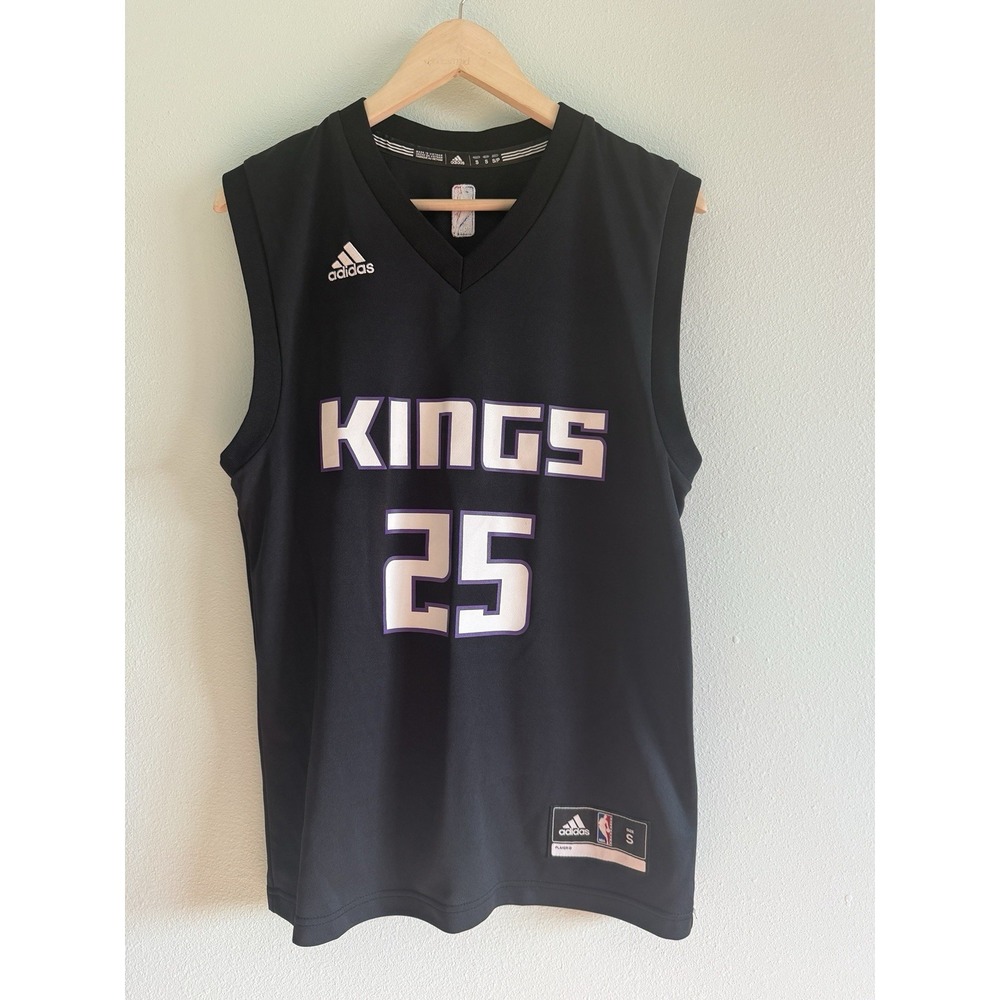 Adidas Justin Jackson #25 Sacramento Kings Jersey Size Small Black NBA